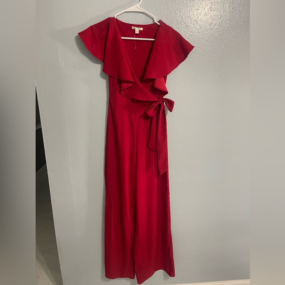 Red jumpsuit, Miami brand/ Francesca's Collections, Size XXS